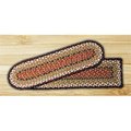 Earth Rugs Burgundy-Mustard Rectangle Stair Tread 39-019